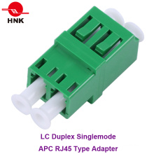 LC Duplex Singlemode APC RJ45 Typ Faseroptik Adapter